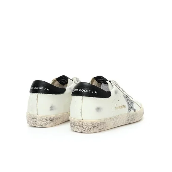 Golden Goose Super - Star Mens Low - Top Black Heel Panel Sneakers - Picture 7 of 8